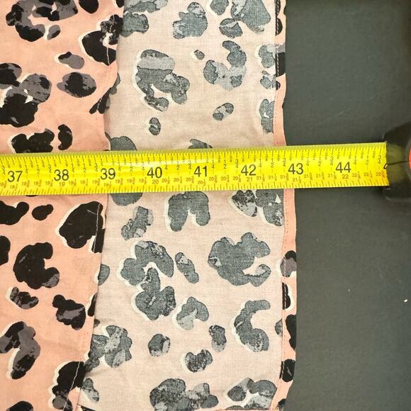 Maeve By Anthropologie Rita Blouse Tunic Leopard Print Pink Black Size Small - Picture 11 of 11